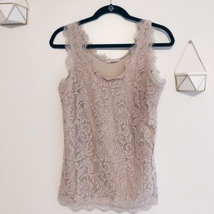 Lace tank top